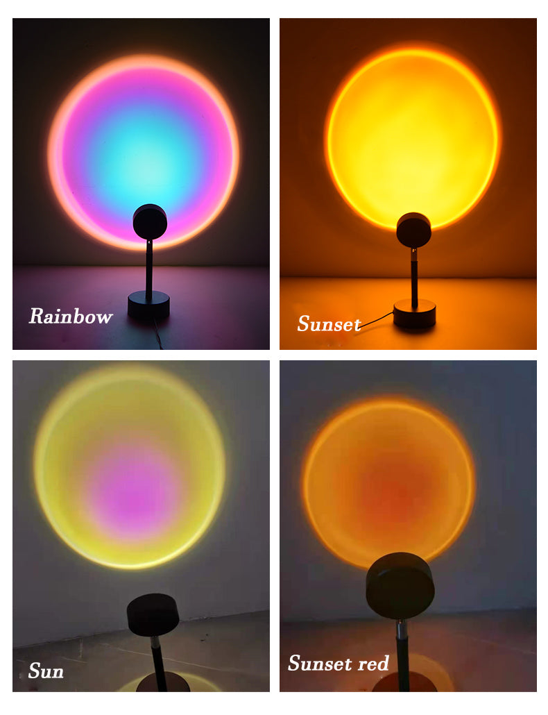 Creative Sunset Projection Lamp – Adjustable Floor & Table Lamp for Bedroom and Living Room Decor